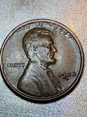 1928 wheat penny doubled die reverse DDR close-up showing doubling in E PLURIBUS UNUM lettering and wheat stalk lines